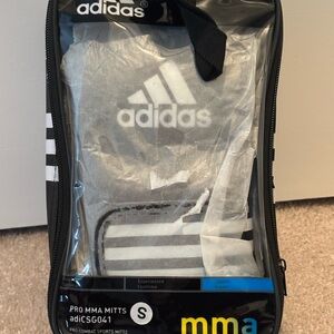 Adidas Pro MMA Mitts Adult Small Black White Sparing Fighting New